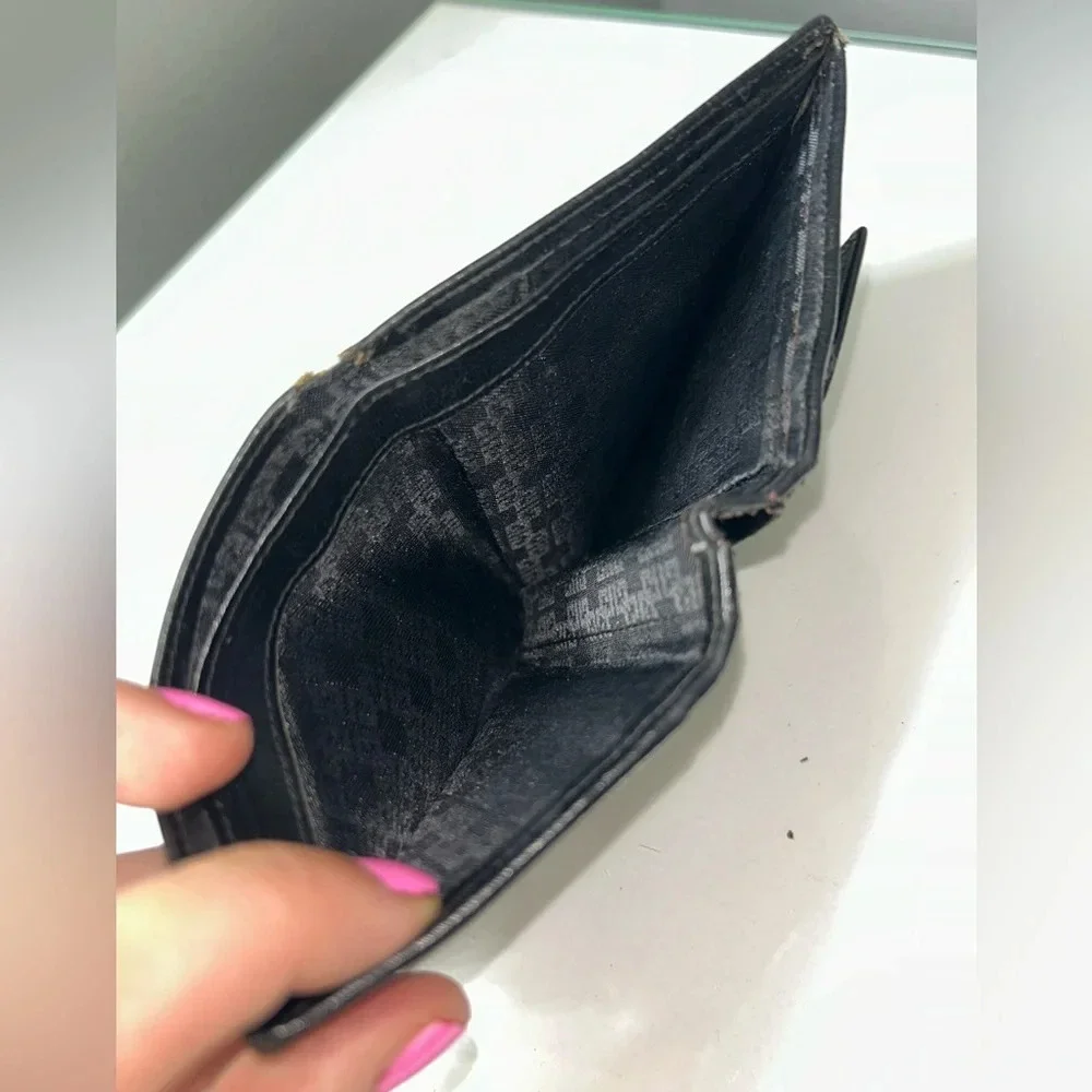 Givenchy Black Leather Bifold Wallet